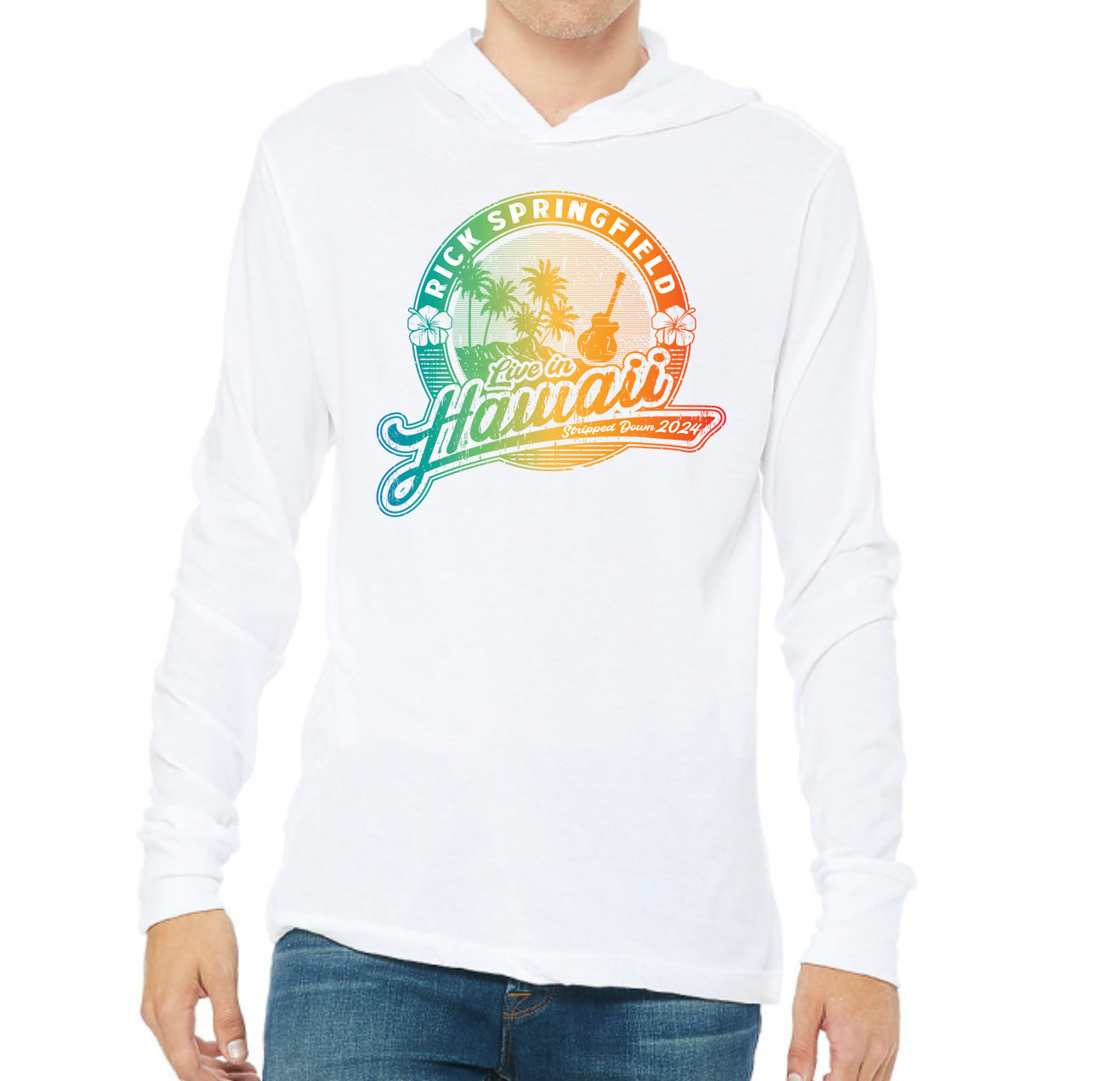 Live in Hawaii Long Sleeved Hoodie