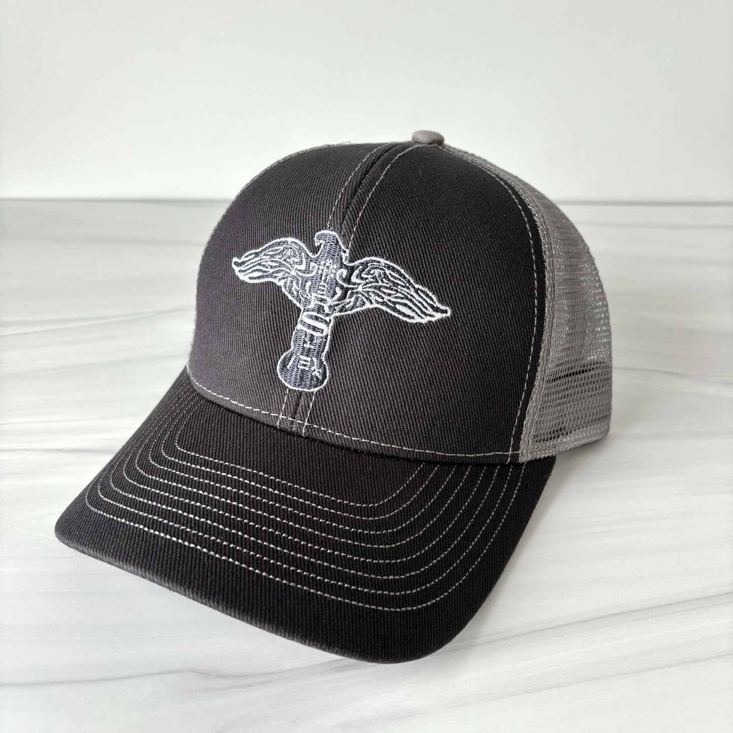 RS Logo Mesh Baseball Hat - Gray