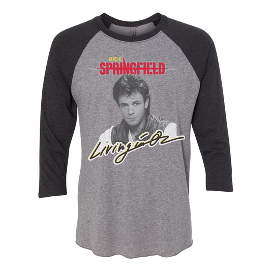 Rick Springfield Retro Living in Oz Raglan