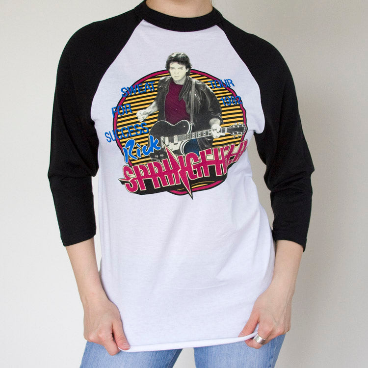 Rick Springfield Retro 1982 Concert Raglan-Gray Sleeves – Rick