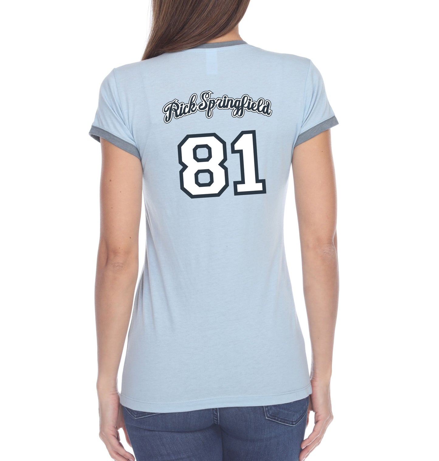 Jessie's Girl - Blue Junior Ringer T-shirt