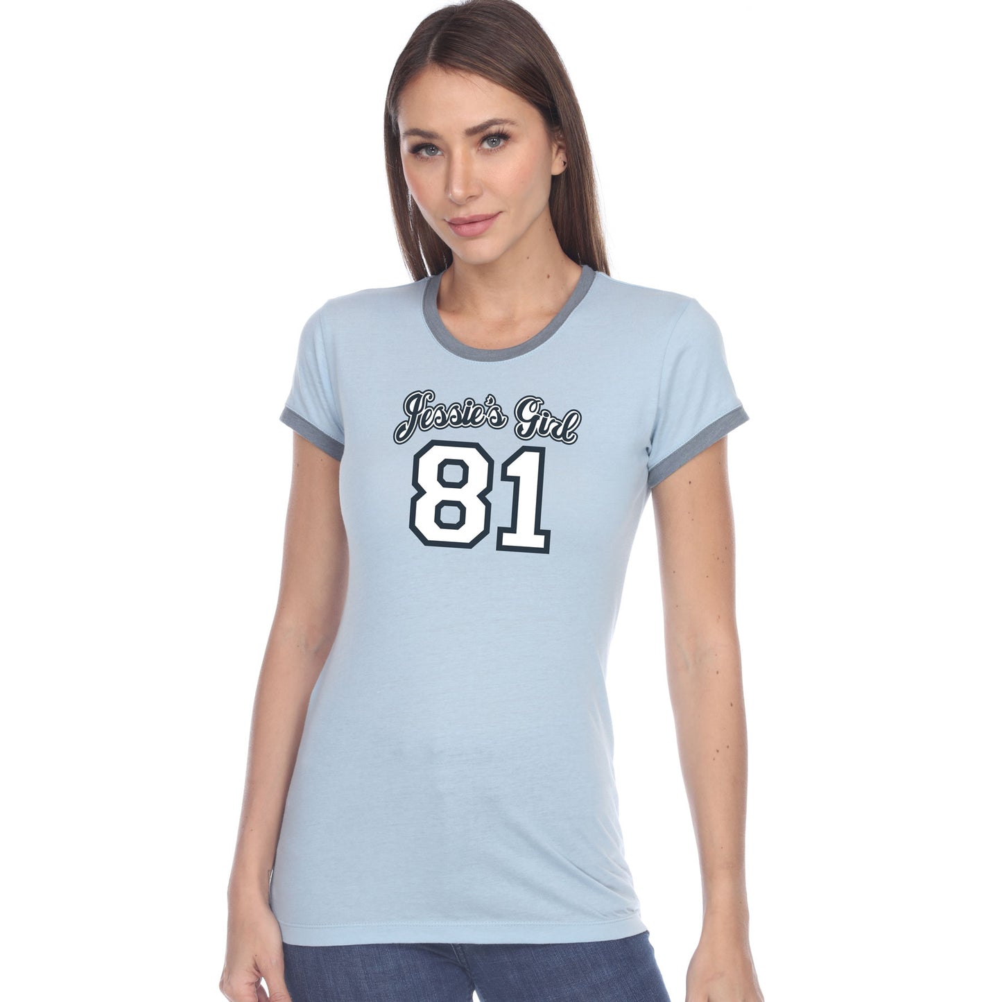 Jessie's Girl - Blue Junior Ringer T-shirt